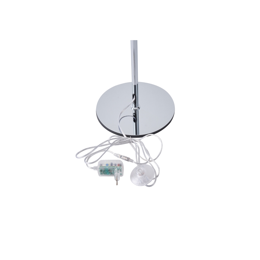 LED golvlampa LED/10W/230V 3000K skinande krom