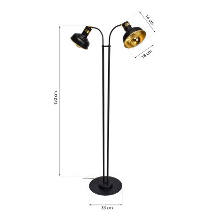 LED Golvlampa MARGO 2×LED/5.5W/230V