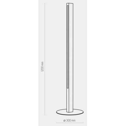 LED golvlampa  TEO LED/30W/230V trä