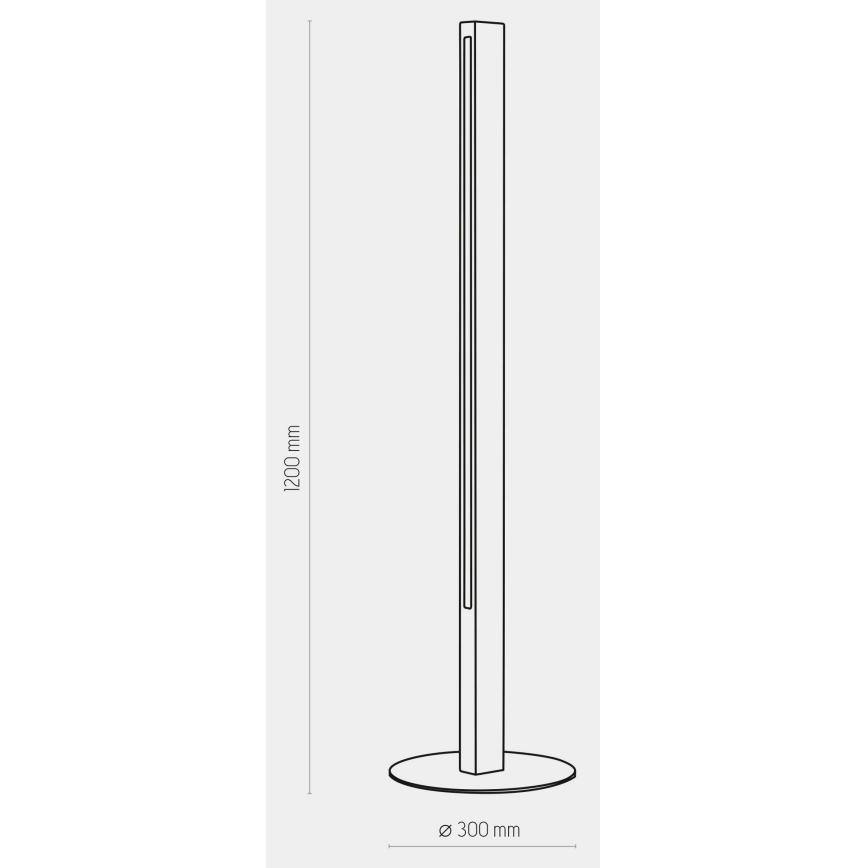 LED golvlampa  TEO LED/30W/230V trä