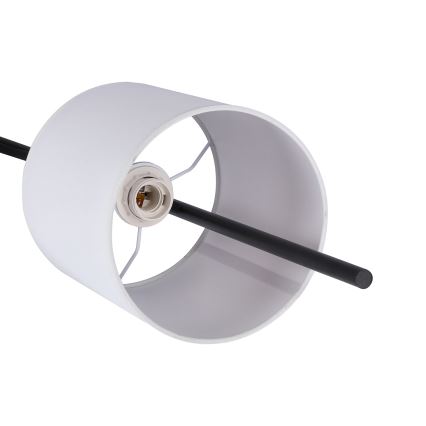 LED golvlampa TOKYO 1xE27/40W/230V + LED/3W svart/vit