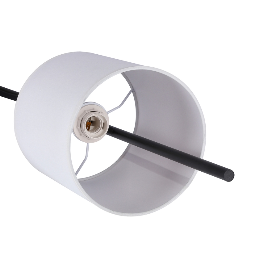 LED golvlampa TOKYO 1xE27/40W/230V + LED/3W svart/vit
