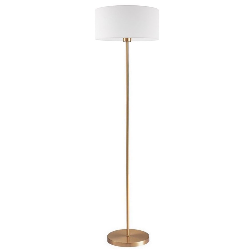LED-golvlampa TUNJA 1x E27/20W/230V Ø 38 cm guld/vit