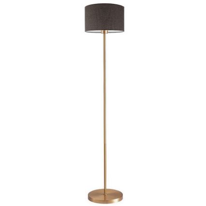 LED-golvlampa TUNJA 1xE27/20W/230V Ø 30 cm guld/brun