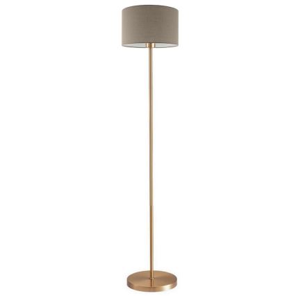 LED-golvlampa TUNJA 1xE27/20W/230V Ø 30 cm guld/taupe