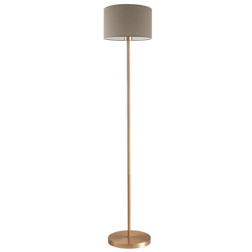 LED-golvlampa TUNJA 1xE27/20W/230V Ø 30 cm guld/taupe