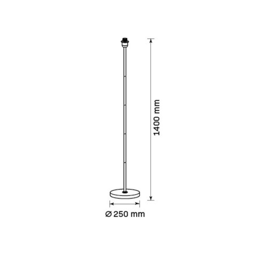 LED-golvlampa TUNJA 1xE27/20W/230V Ø 30 cm guld/taupe
