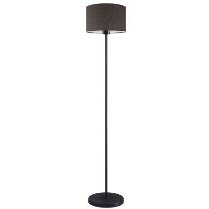 LED-golvlampa TUNJA 1xE27/20W/230V Ø 30 cm svart/brun
