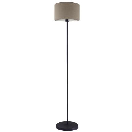 LED golvlampa TUNJA 1xE27/20W/230V Ø 30 cm svart/taupe