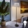 LED golvlampa TUNJA 1xE27/20W/230V Ø 30 cm svart/vit
