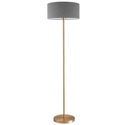 LED-golvlampa TUNJA 1xE27/20W/230V Ø 38 cm guld/grå