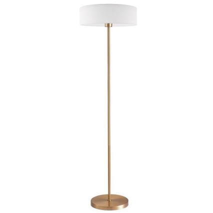 LED golvlampa TUNJA 1xE27/20W/230V Ø 38 cm guld/vit