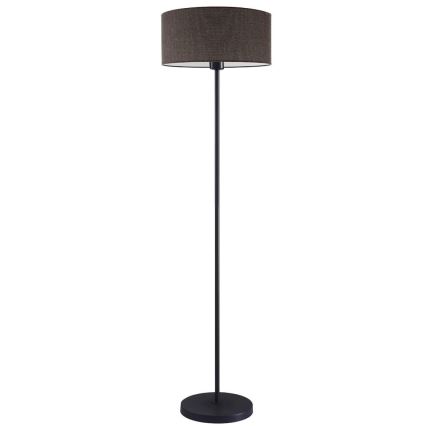 LED-golvlampa TUNJA 1xE27/20W/230V Ø 38 cm svart/brun