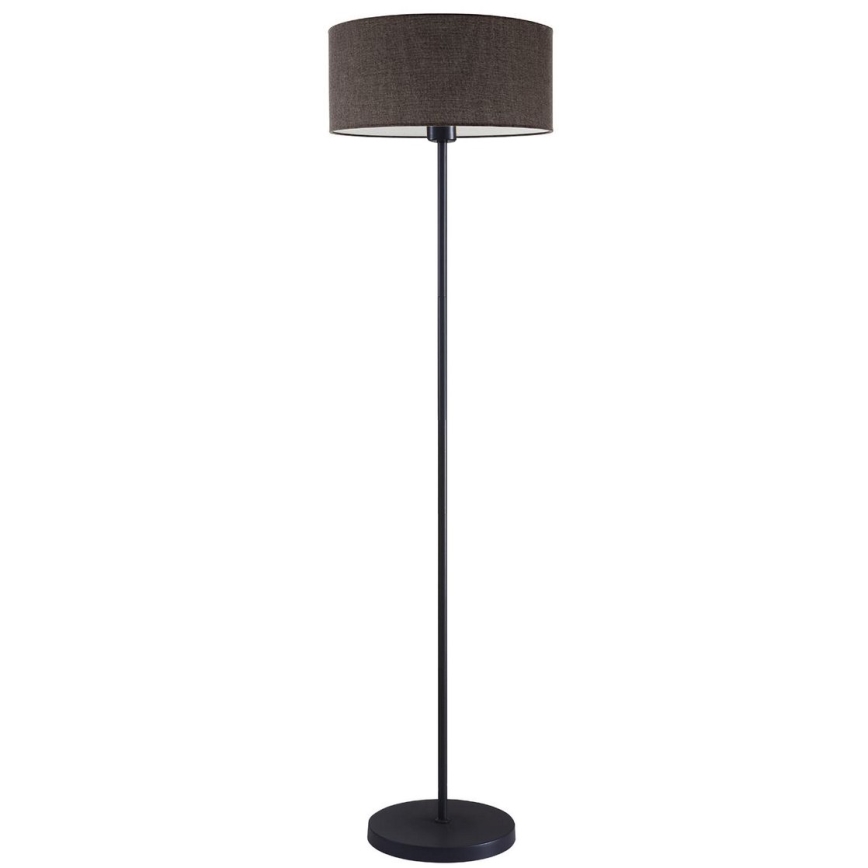LED-golvlampa TUNJA 1xE27/20W/230V Ø 38 cm svart/brun