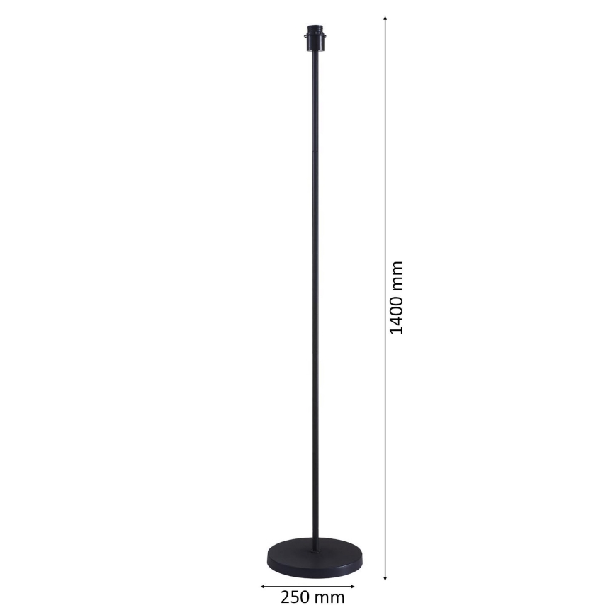 LED-golvlampa TUNJA 1xE27/20W/230V Ø 38 cm svart/brun