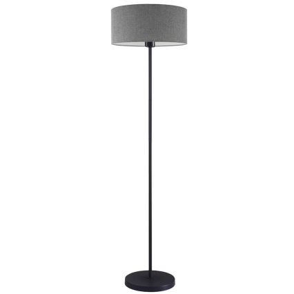 LED golvlampa TUNJA 1xE27/20W/230V Ø 38 cm svart/grå