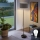 LED golvlampa TUNJA 1xE27/20W/230V Ø 38 cm svart/taupe