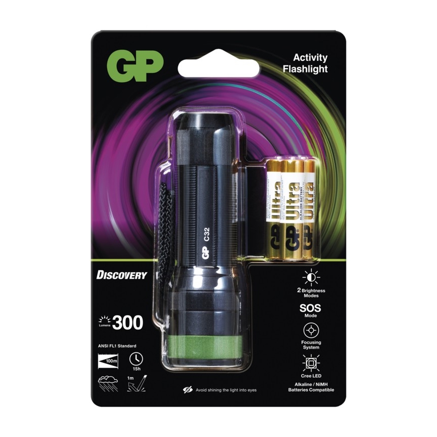 LED  GP DISPROTECTIONY C32 LED/3xAAA