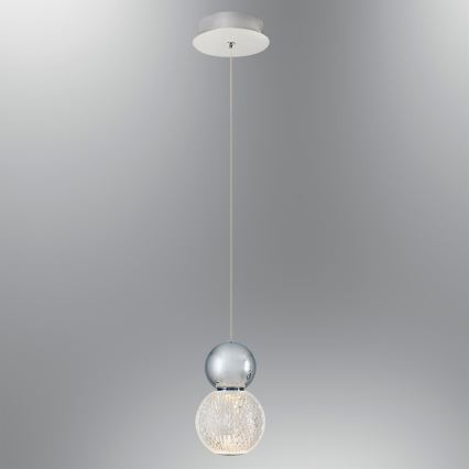 LED Hängande lampa CREMONA LED/5W/230V 3000K matt krom