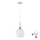 LED Hängande lampa HARMA 1xE27/60W/230V diameter 20 cm matt krom/vit