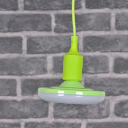LED Hängande lampa KIKI 1xE27/10W/230V grön