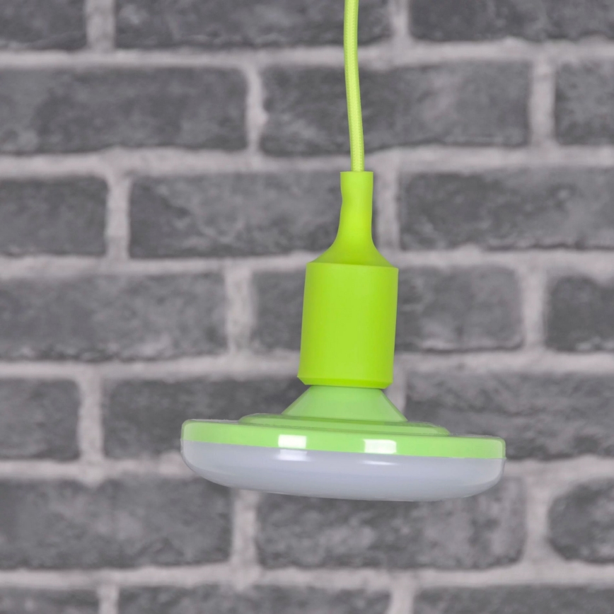 LED Hängande lampa KIKI 1xE27/10W/230V grön