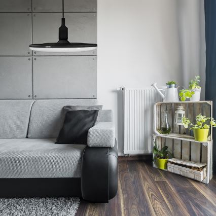 LED Hängande lampa KIKI 1xE27/10W/230V svart