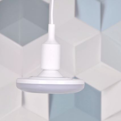 LED Hängande lampa KIKI 1xE27/10W/230V vit