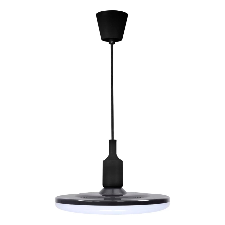 LED Hängande lampa KIKI 1xE27/15W/230V svart