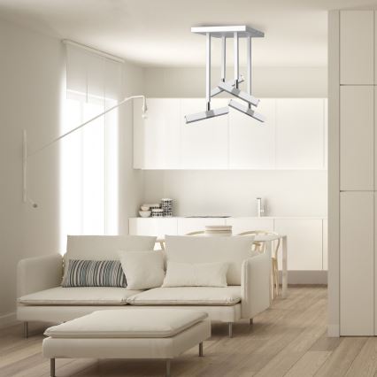LED Hängande Ljuskrona CASTRO 4xG9/7W/230V