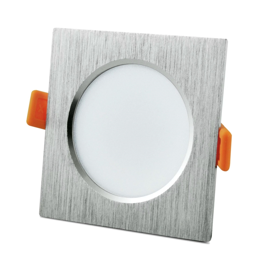 LED Hängande Takbelysning VENUS LED/7W/230V silver kantig