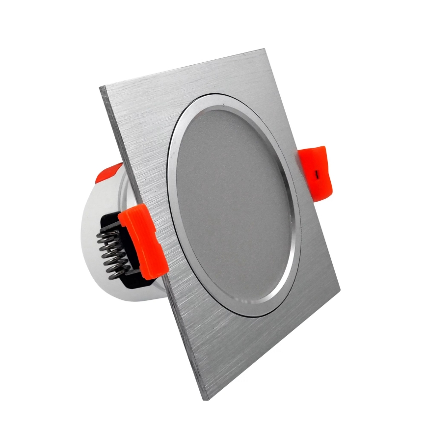 LED Hängande Takbelysning VENUS LED/7W/230V silver kantig
