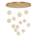 LED Hänglampa CREMONA 13xLED/5W/230V 3000K guld