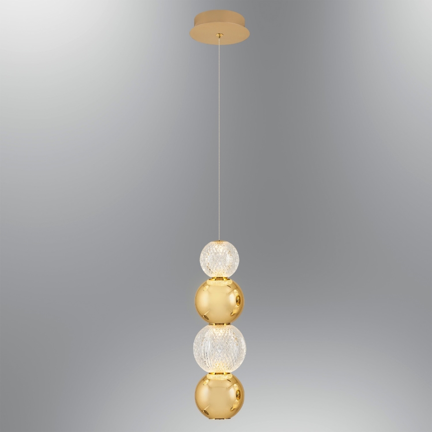 LED Hänglampa CREMONA LED/7W/230V 3000K gyllene