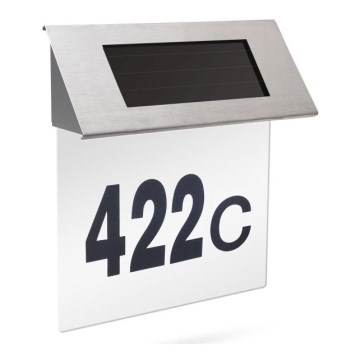 LED husnummer med solceller LED/1,2V IP44