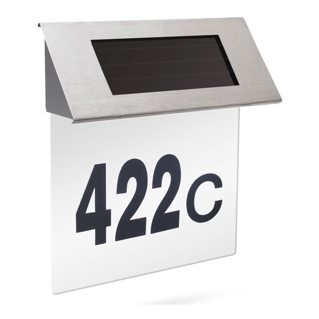 LED husnummer med solceller LED/1,2V IP44