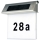 LED husnummer med solceller LED/2x0,07W/2,4V 1200 mAh IP44