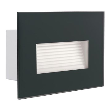 LED Inbygd lampa  GLASI LED/3W/230V 4000K IP44 antracit