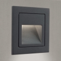 LED Inbyggd lampa LORO LED/2W/230V IP65 antracit