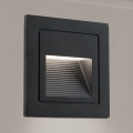 LED Inbyggd lampa LORO LED/2W/230V IP65 svart