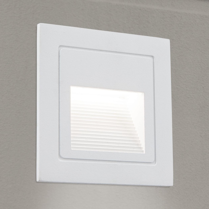LED Inbyggd lampa LORO LED/2W/230V IP65 vit