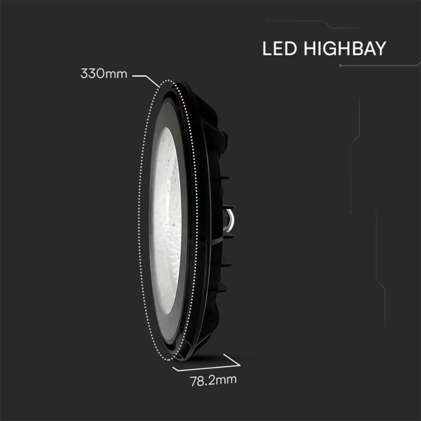 LED Industriell armatur High Bay LED/200W/230V 6500K IP65