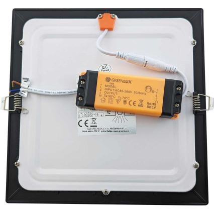 LED infälld Badrumbelysning VEGA LED/12W/230V 2800K 16,8 cm IP44