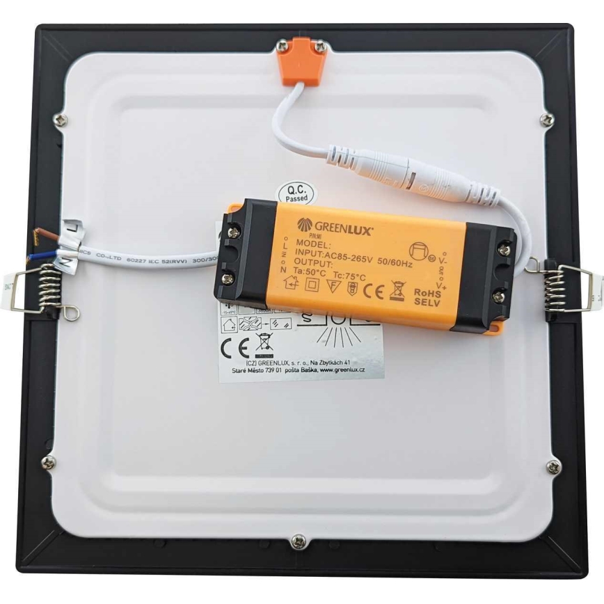 LED infälld Badrumbelysning VEGA LED/12W/230V 2800K 16,8 cm IP44