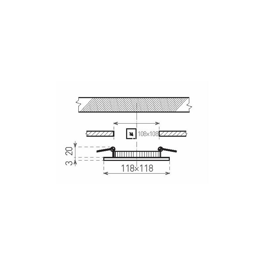 LED Infälld belysning 30xLED SMD/6W/230V