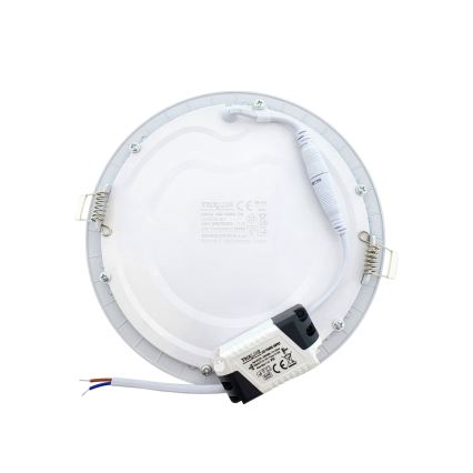 LED infälld belysning CIRCLE LED/15W/230V 6500K diameter 18,8 cm vit