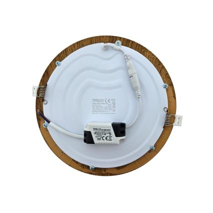LED infälld belysning CIRCLE LED/18W/230V 4200K diameter 22 cm brun