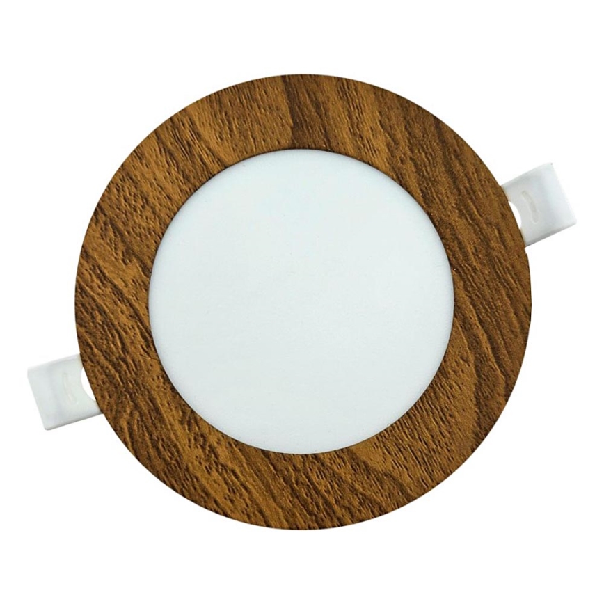 LED infälld belysning CIRCLE LED/6W/230V 4200K diameter 11,8 cm brun