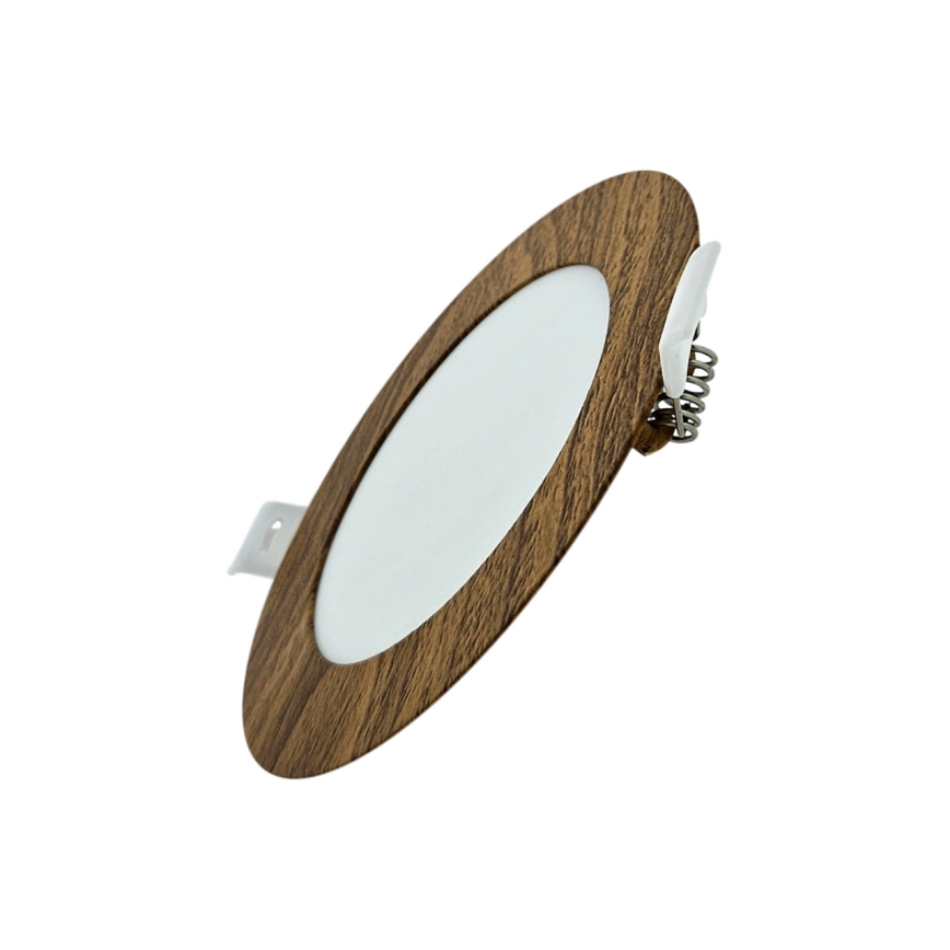 LED infälld belysning CIRCLE LED/6W/230V 4200K diameter 11,8 cm brun