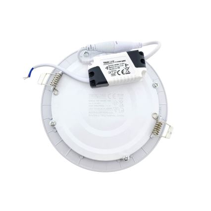 LED infälld belysning CIRCLE LED/9W/230V 6500K diameter 14,5 cm vit